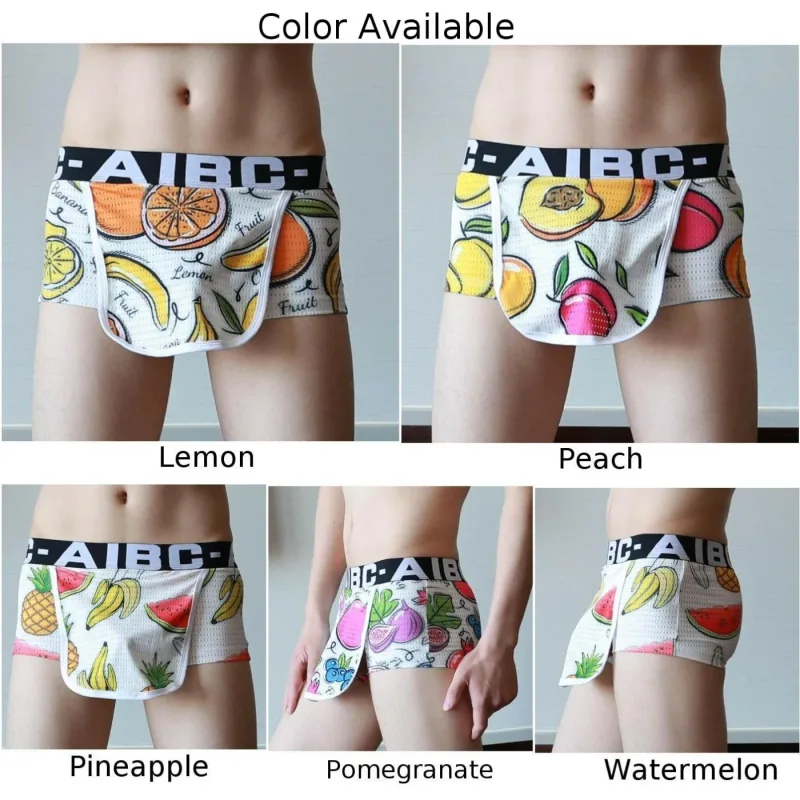 Seluar Boxer Seluar Dalam Seluar Dalam Seluar Dalam Pakaian Kapas+Spandex Terbuka Jenama Baru Fesyen Bekalan Bergaya Sesuai — image 5