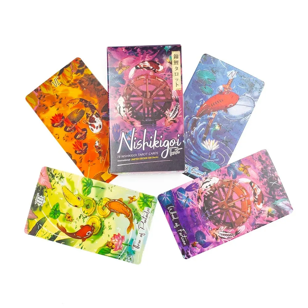 Nishikigoi Tarot 78pcs 10.3*6cm English Version Divination Board Games Kit Party Astrology Cards Oracle — image 3