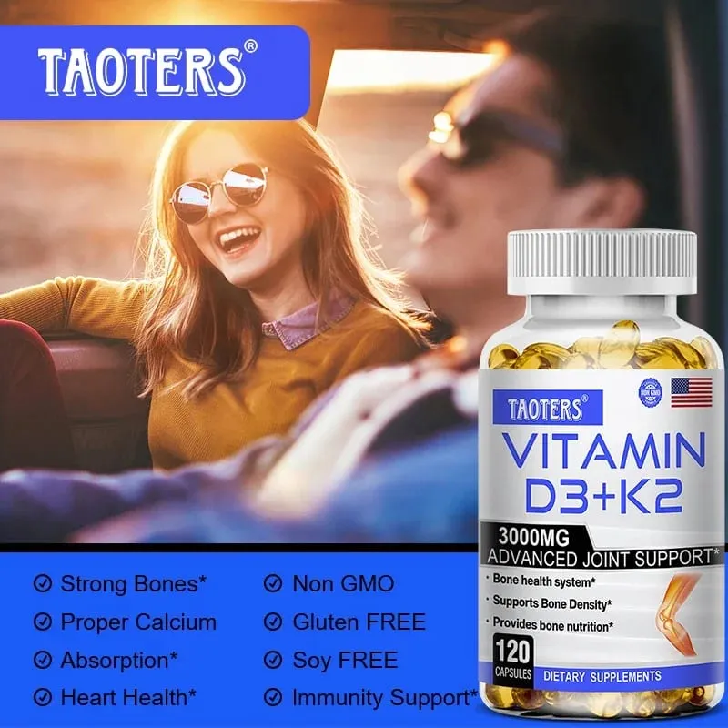 Συμπλήρωμα υγείας 3000 mg Vitamin D3+K2 - Συμπλήρωμα ασβεστίου για την ακρίβεια των οστών και τη γενική υγεία — image 5