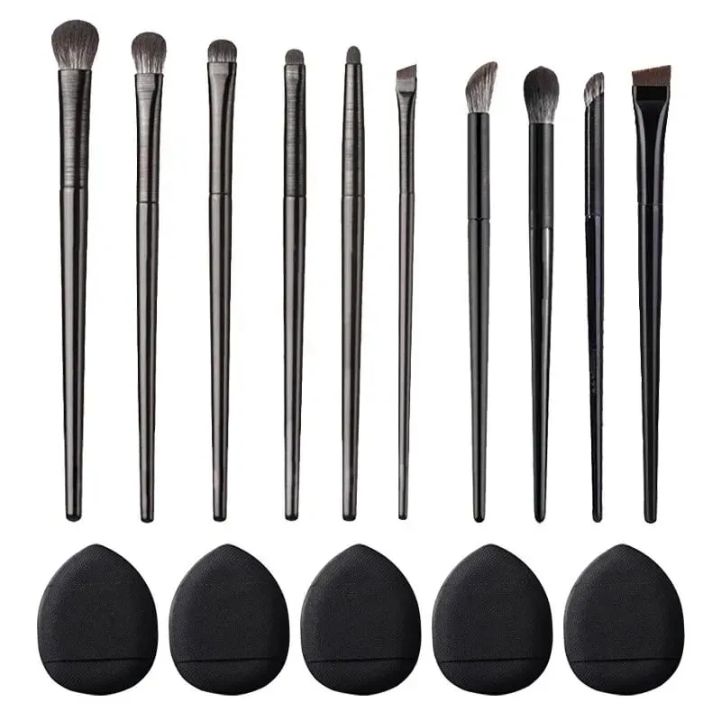 Soft Bristle Eyeshadow Brushes 10-piece Set Eye Makeup Smudge Undercover Eyeliner Blade Eye Detail Small Makeup Brushes — image 1