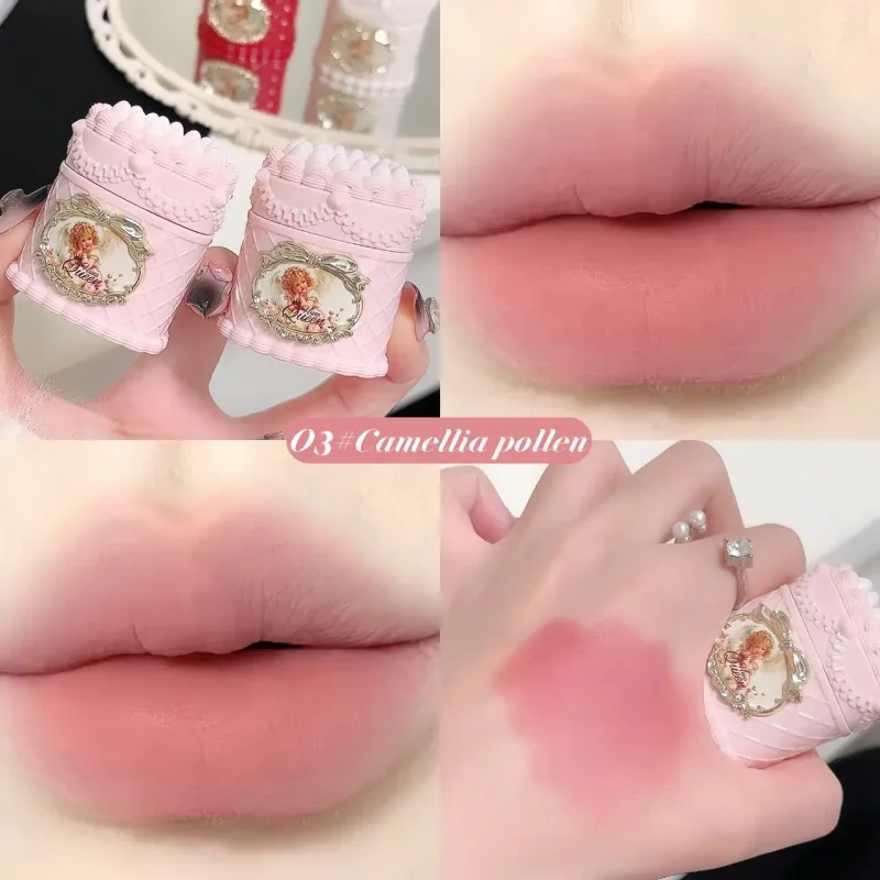 Cake Decor Velvet Lip Mud Matte Finish Non-stick Cup Long Lasting Lipstick for Daily & Party Makeup — image 6