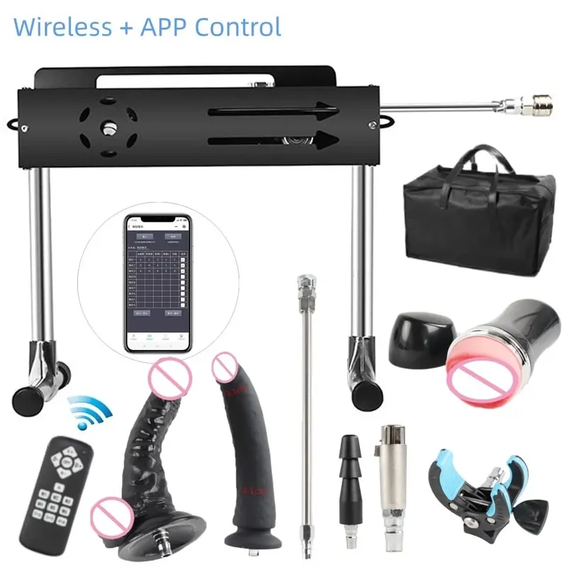 200W 강력한 섹스 기계 여성과 남성을위한 매우 & 지능형 사랑 기계 딜도 긴 스트로크 1-15cm 섹스 기계 — image 10