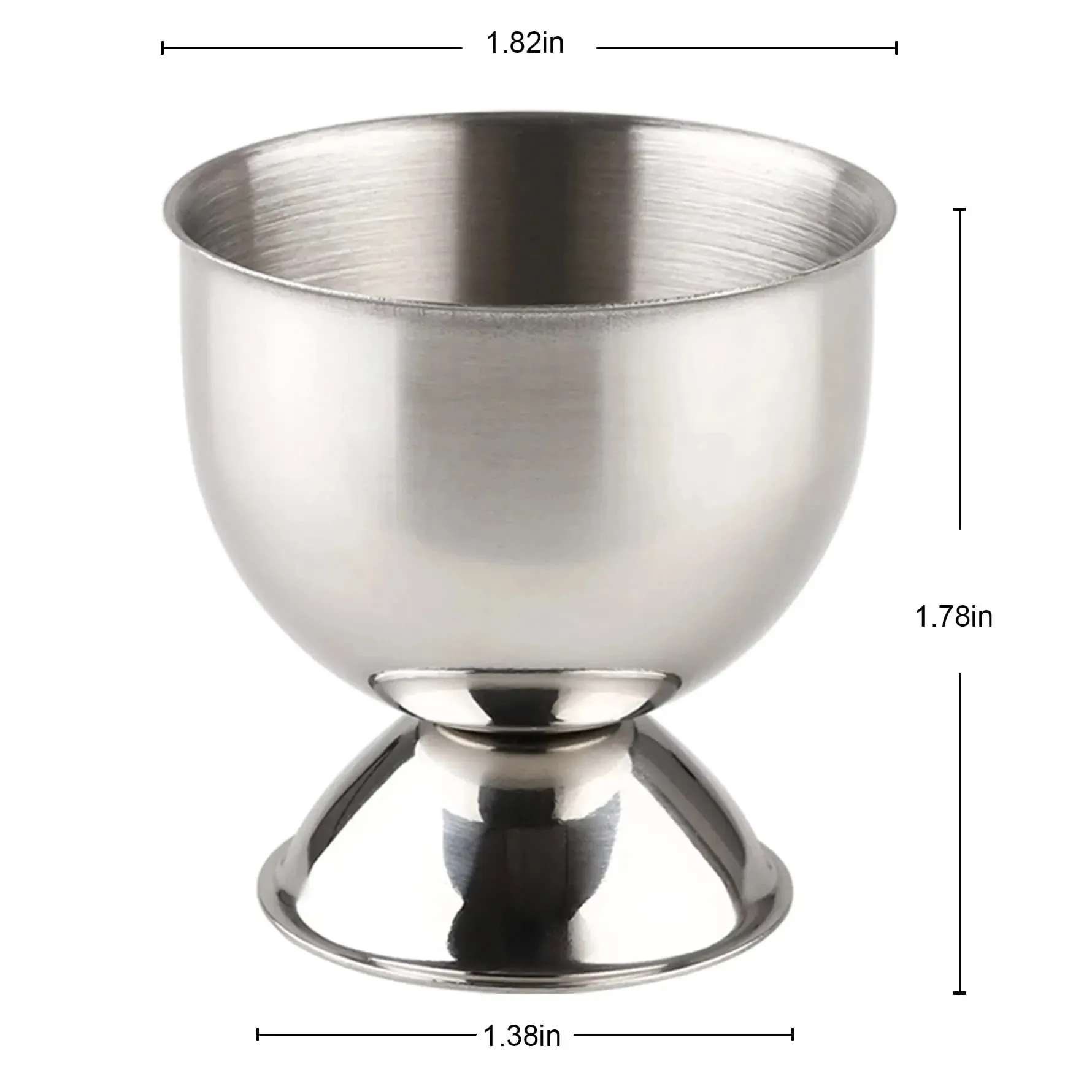 Egg Cups Set Stainless Steel Hard Soft Boiled Egg Tray Holder for Breakfast Brunch Kitchenware Christmas Gift Set Kitchen Tools — image 5