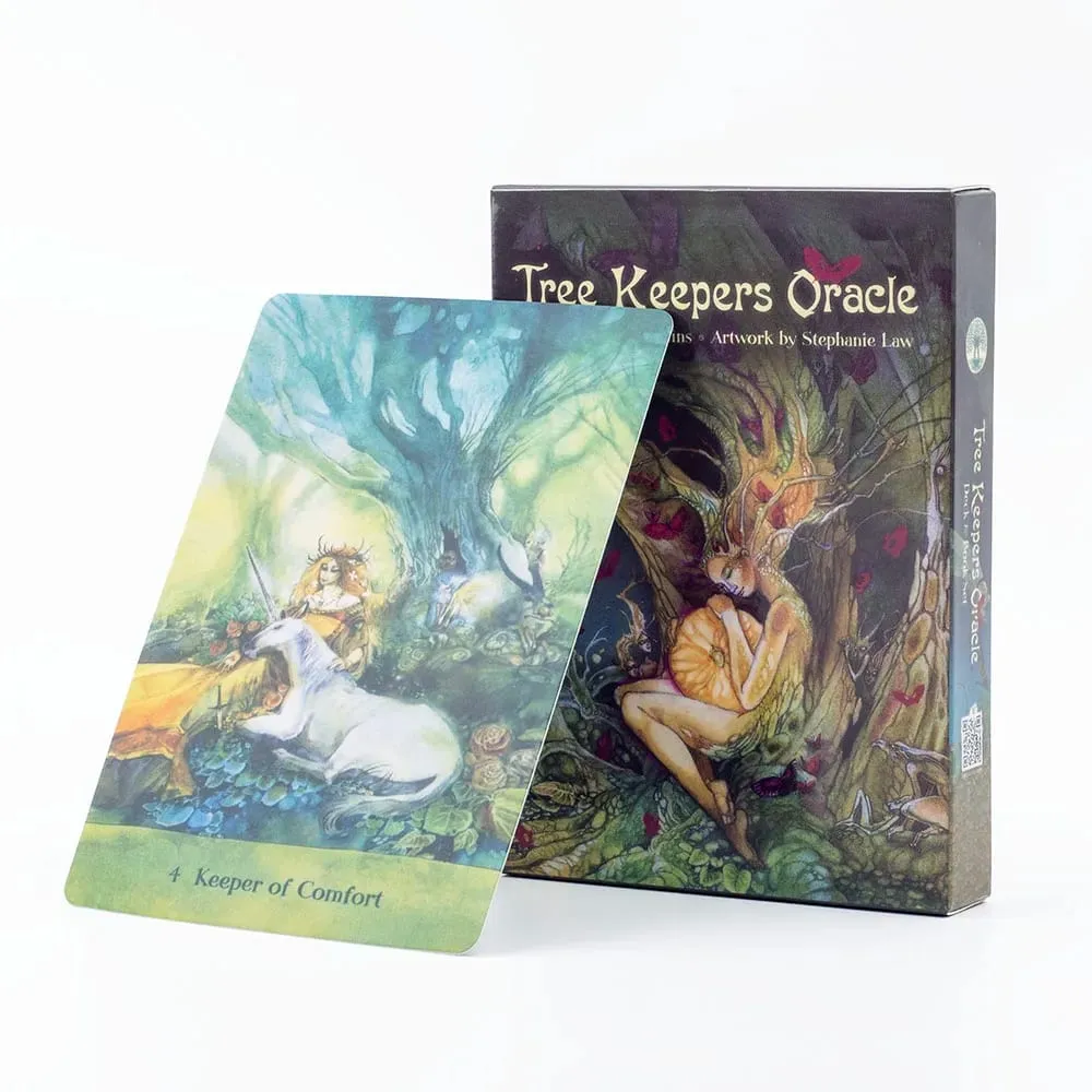 Tree Keepers Oracle 44 Card Deck Tarot Leisure Entertainment Card Family Gathering Divination Board Game Cards 10.4*7.4CM — image 2