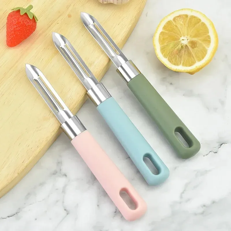Pelador de verduras giratorio multifuncional para patatas, zanahorias, manzanas, herramienta de cocina ergonómica antideslizante, rebanador de frutas, aparato doméstico — image 4