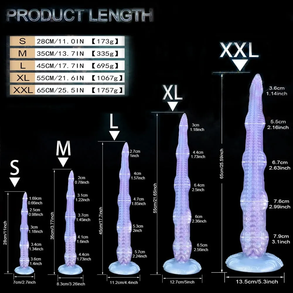 XL Size Super Long Octopus Dildo Fantasy Dildo With Suction Cup Silicone Tentacle Anal Sex Toy For Women Men Anal & G-Spot Massage