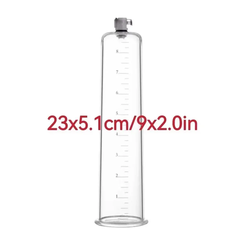 Acrylic Penis Pump Accessories Vacuum Penis Enlargement Device Masturbation Vacuum Pump Flange Pump Penis Cylinder Set Sex Toys — image 7