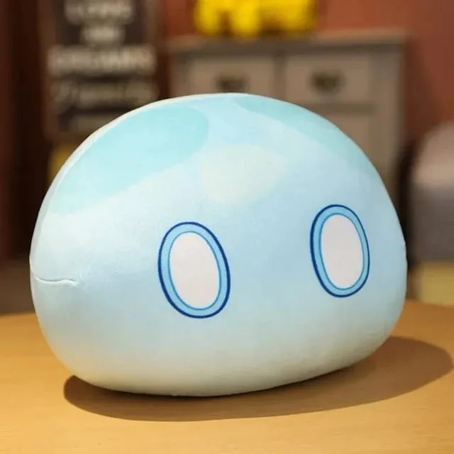 Novo 10cm anime projeto bonito genshin impacto slime pelúcia travesseiro brinquedos kawaii dos desenhos animados anime travesseiro brinquedos aniversário presente de natal para crianças — image 12