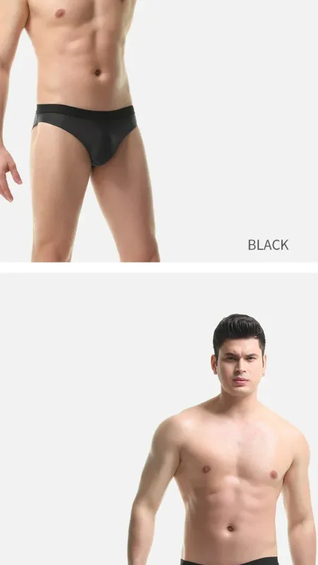 3PC Ice silk texture briefs, super cool on the skin in summer, enjoy the silky touch — image 27