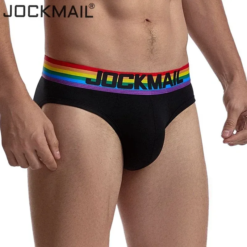 Jockmail กางเกงในชายเซ็กซี่ชุดชั้นในชายผ้าฝ้าย Low Rise Underpant เส้นด้ายสุทธิลูกไม้, Breathable ฤดูร้อนกางเกงขาสั้น calzoncillos hombre slip — image 3