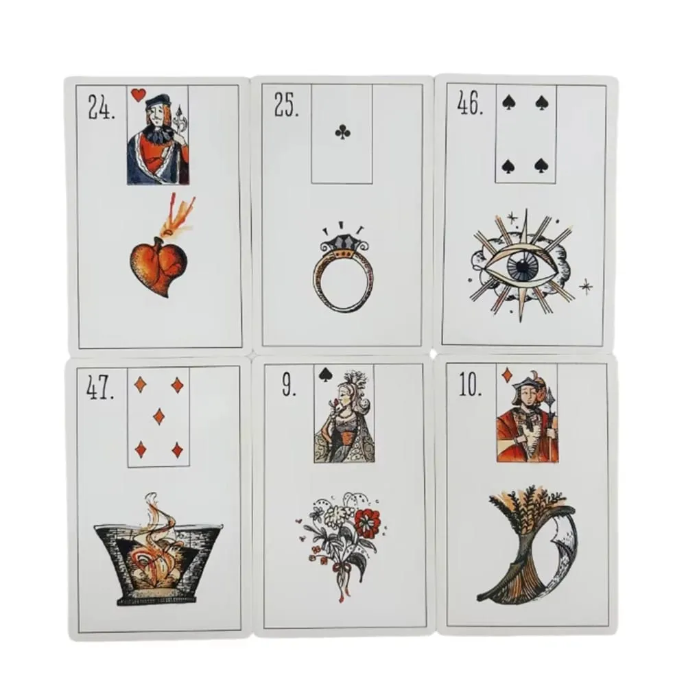 Kanske Lenormand Oracle kortlek för familjefest Högkvalitativ spådomsspådom Tarotkortlek — image 6