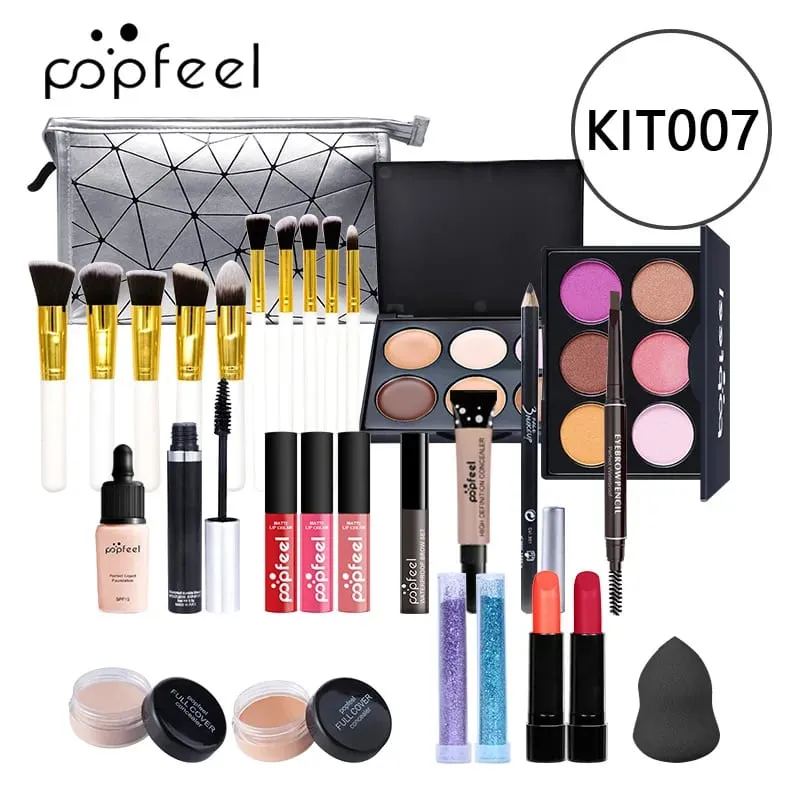 Makeup Full Kit Female Make Up Set Eye Shadow Eyeshadow Palette Lip Gloss Mascara Eyeliner Brushes Bag Make-up for Women — image 13