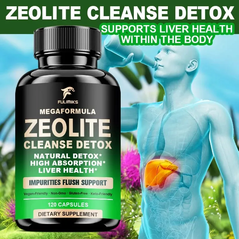 Acquista 2 Ricevi 2 gratis! Zeolite Cleanse Detox Capsule Argilla Clinoptilolite per la rimozione di metalli pesanti e tossine Pulizia naturale di tutto il corpo — image 2