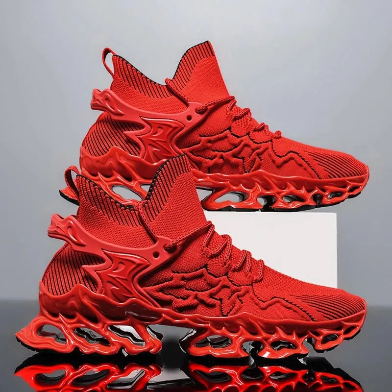 Men's Blade Type Shoes Breathable Shock Absorption Running Shoes Non-Slip Shoes For Jogging Tennis Gym Casual Walking Sneakers — image 14