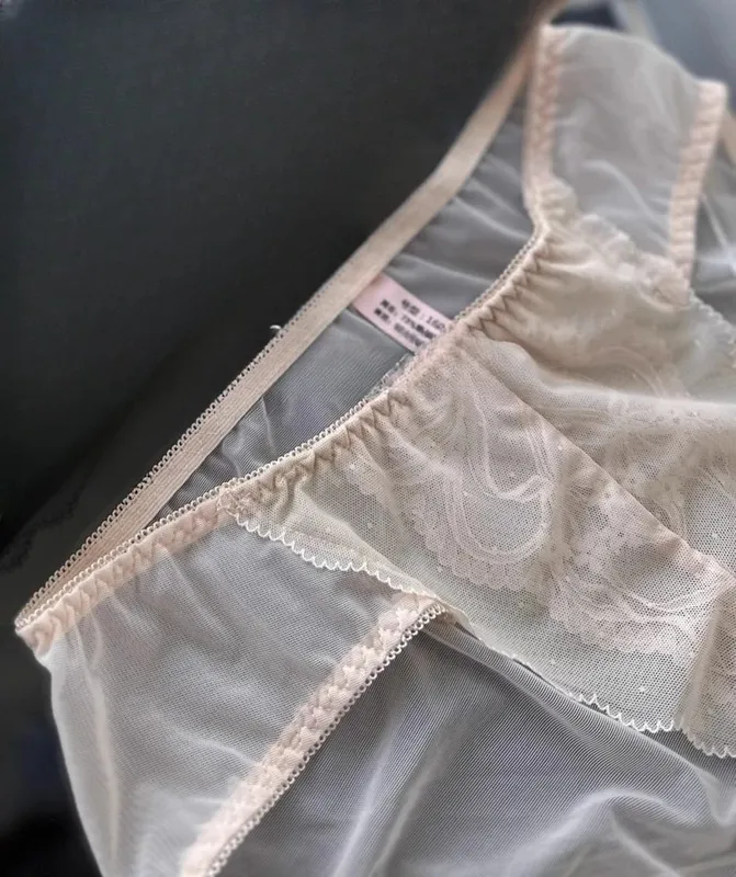 Viktorianisch inspiriertes Demi-BH- und Knicker-Set | Transparenter Push-up-BH aus Mesh-Spitze für kleine Brüste, Anti-Durchhängen | Luxus-Dessous MOYISU Höschen — image 17