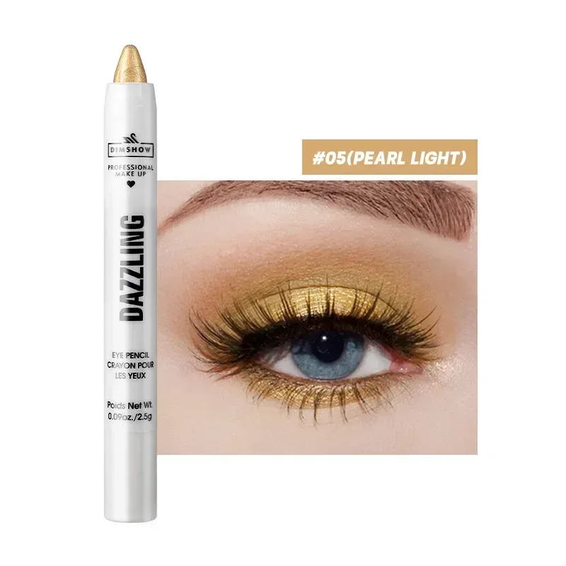 12 Colors Pearlescent Eyeshadow Pencil Waterproof Long Lasting Glitter Shimmer Eye Shadow Pen Eyeliner Stick Eyes Makeup Tools — image 17