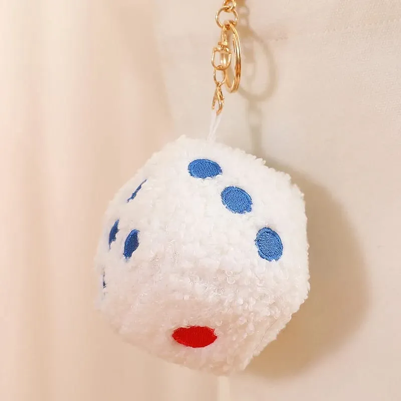 8/25cm Stuffed Mahjong Dice Plush Pillow Soft White Black Back Support Plushie Interactive Indoor Game Instrument Gift — image 11