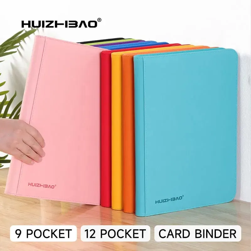 Classeur de cartes à fermeture éclair de poche, album de cartes à collectionner, carte à chargement latéral Durable pour mtg tcg pour pokemon pour yugioh pour le football, 9/12 — image 1