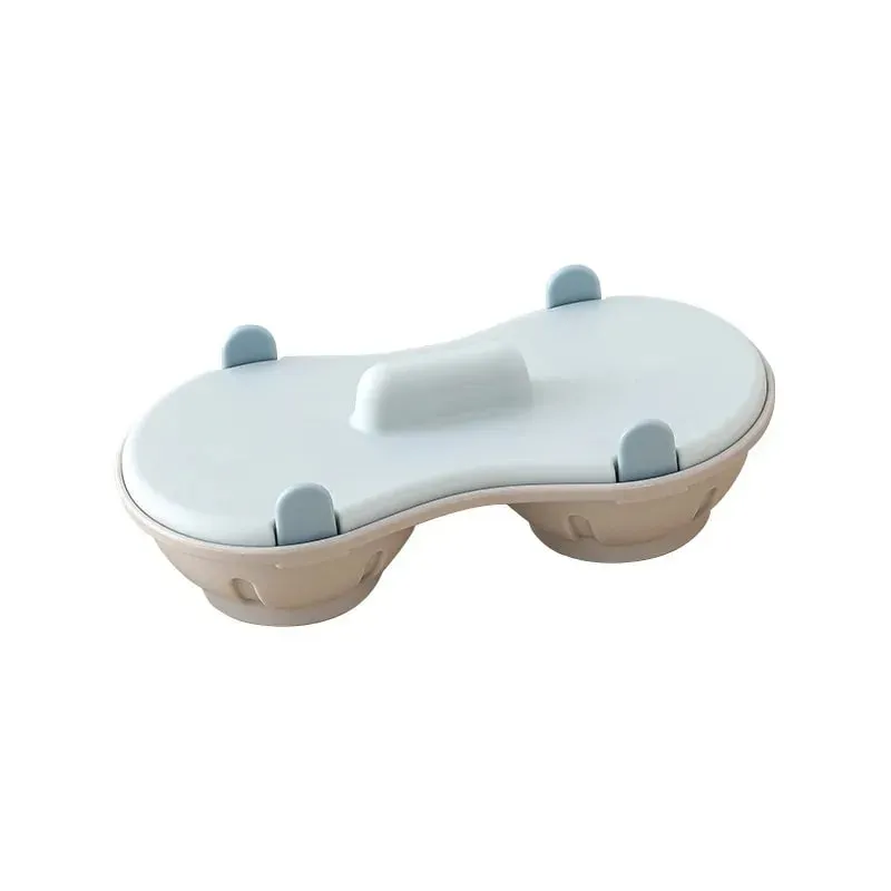 Microwave Egg Poacher Efficient Microwave Double Egg Poacher Cook Poached Eggs with Detachable Drain Basket Heat for Kitchen