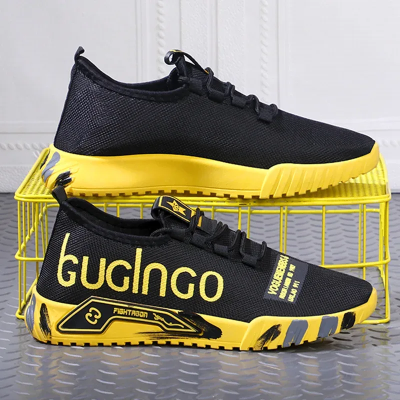 2025 männer Vulkanisieren Schuhe Atmungsaktive Leichte Turnschuhe Outdoor Mesh Schwarz Schuhe Athletisch Jogging Tenis Wanderschuhe Mann — image 6