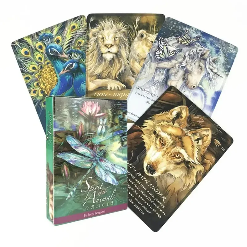 Spirit Of The Animals Oracle Cards A 52 tarot cards deck Divination Edition Deck Borad family women party playing table games — image 4