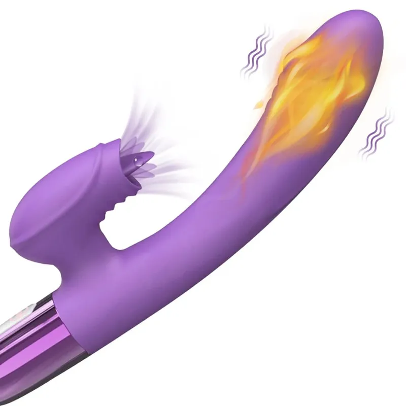 Powerful Vibrator for Women with Tongue Licking Clitoris Stimulator Female Masturbation G Spot Dildo Adults Goods Sex Toys 18+