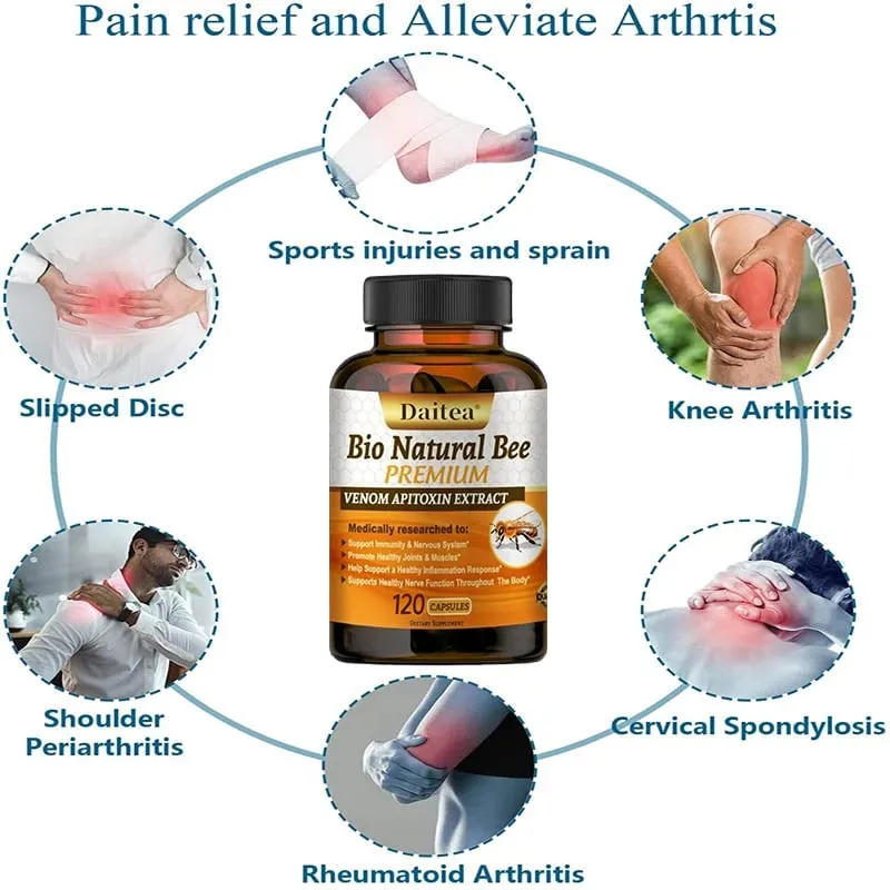 Daitea Joint Pain Capsules - Support Arthritis Sprains Knee Arthritis Shoulder Arthritis Rheumatoid Arthritis
