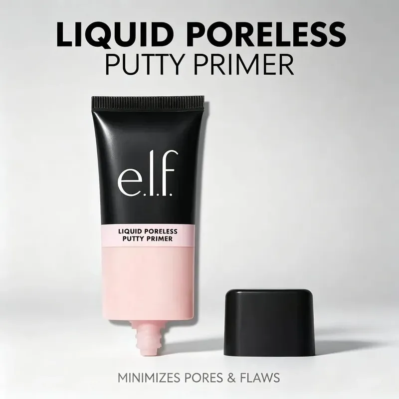 elfe. Crème d'apprêt à mastic liquide sans noyau, Texture, Base de maquillage pour le visage, minimisation des pores, contrôle du sébum, cosmétiques pour la peau impeccable — image 7