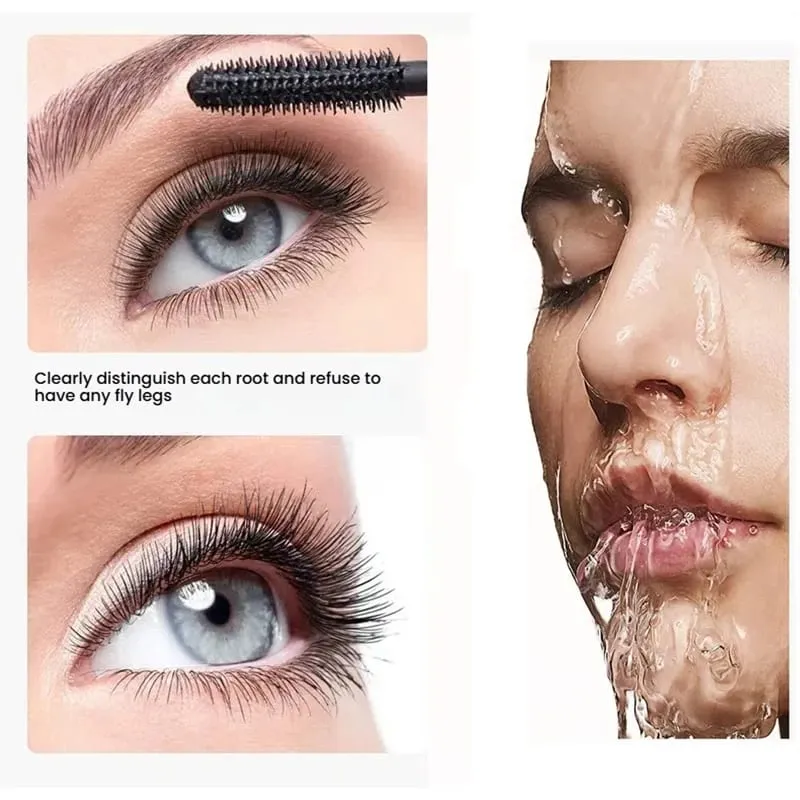 Waterproof 2 in 1Mascara eyeliner Set Lengthening Black Lash Eyelash Extension Eye Lash Brush Beauty Makeup Long-wearing Mascara — image 7