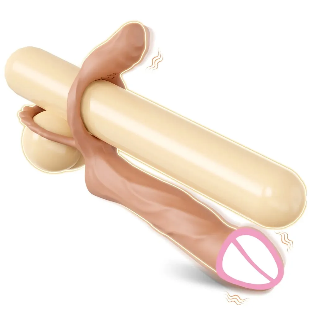 Remote Controlled Double Penetration Vibrator for Couple Anal Plug Vibrator with Penis Cock Ring Adult Sex Toys for Men Women — image 1