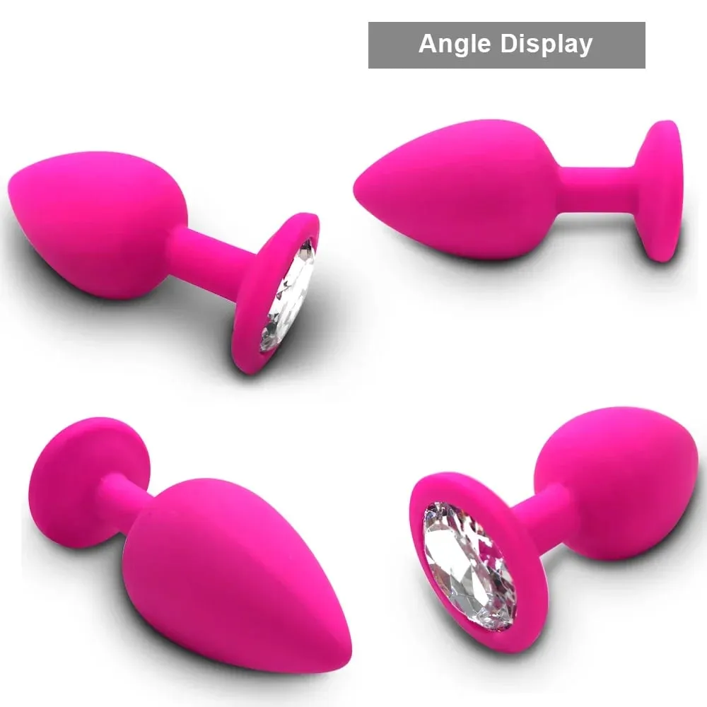 S/M/L Anal Plug Butt Vibrator Women/Men Soft Silicone Round Shaped Erotic Bullet Anal plug Bullet Gay Sex Toys for Adults — image 5