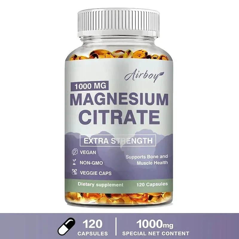 Magnesium Citrate - Supplement for Stress Relaxation Bone Sleep Heart Health Nerve Muscle & MetabolismSupplementsSupplemen — image 8