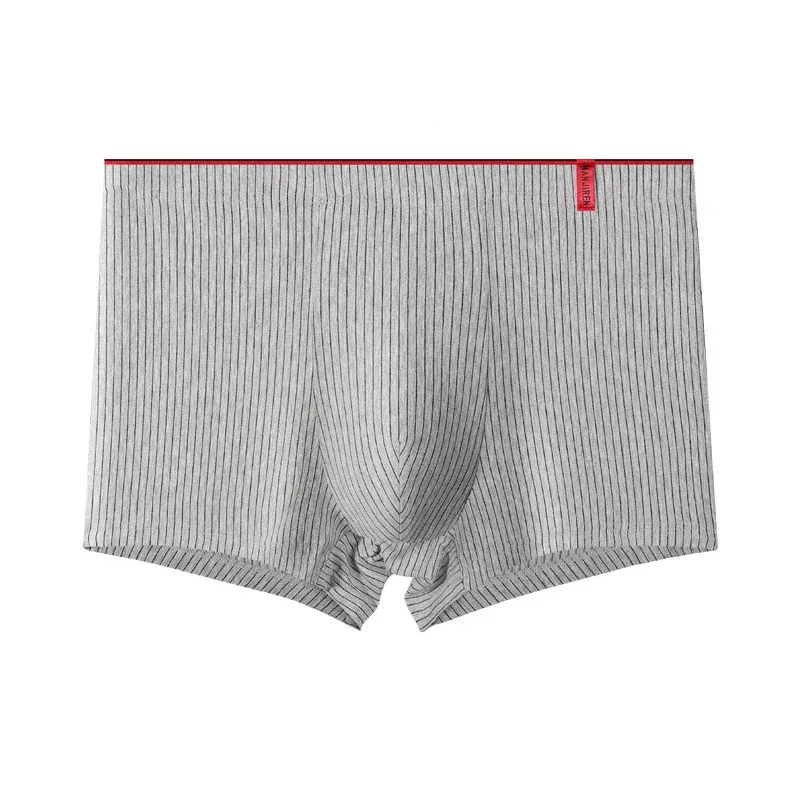 4Pcs Men's Cotton Boxer Shorts High Elastic Male Boxer Underwear Head Underpants Youth Middle-Aged Men's Boxer — image 14
