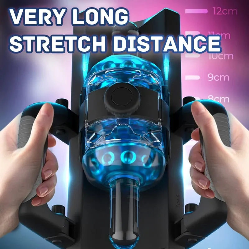 Fully Automatic Handle Masturbator 6-Segment Fixed-point Telescopic Male One-Key Burst Masturbation Cup Trainer Sex Toys for Men — image 5