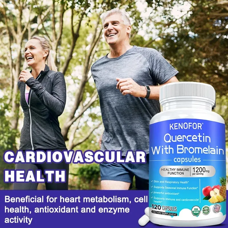 Bromelain Capsules- with Quercetin Zinc Extract Improves Digestion Joint Health Nutrient Absorption Immune Support — image 3