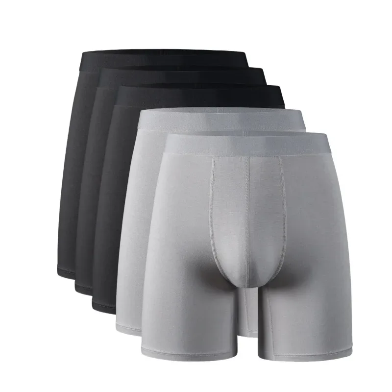 95% Bamboo Fiber 5% Spandex Multipack Men's X-length Long Leg Boxer Classic Design Comfortflex Waistband Underwear Man Sports XL