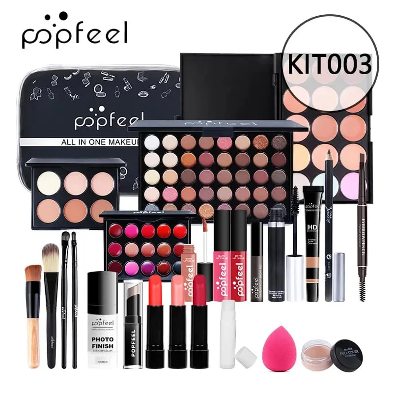 Makeup Full Kit Female Make Up Set Eye Shadow Eyeshadow Palette Lip Gloss Mascara Eyeliner Brushes Bag Make-up for Women — image 4