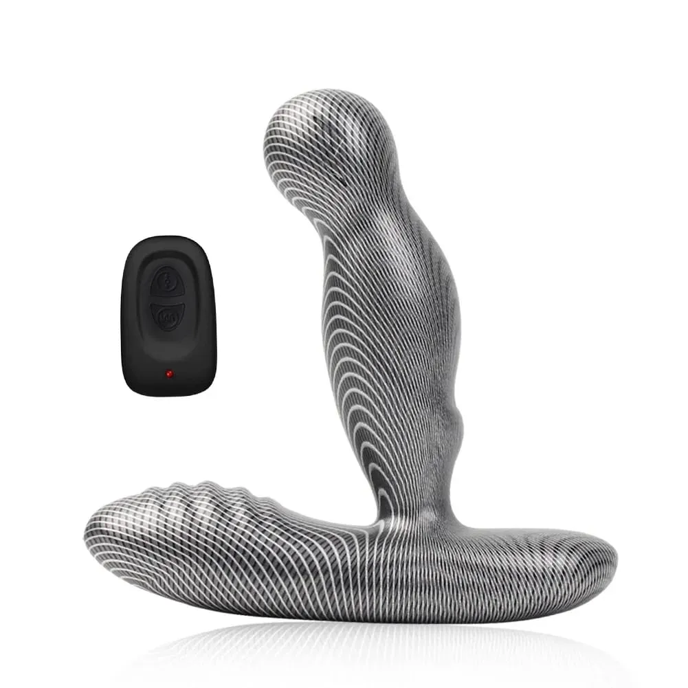 Wireless Control Men Anal Plug Stripe Delay Vibration Prostate Vibration Toy Sex Toys for Men Anal Plug Male Masturbation Dildo — image 1