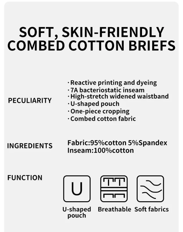 MiiOW 3Pcs Organic Cotton Men Underwear Boxer Shorts Antibacterial Seamless Underpants Male Panties Gift For Men Boxershorts New — image 23