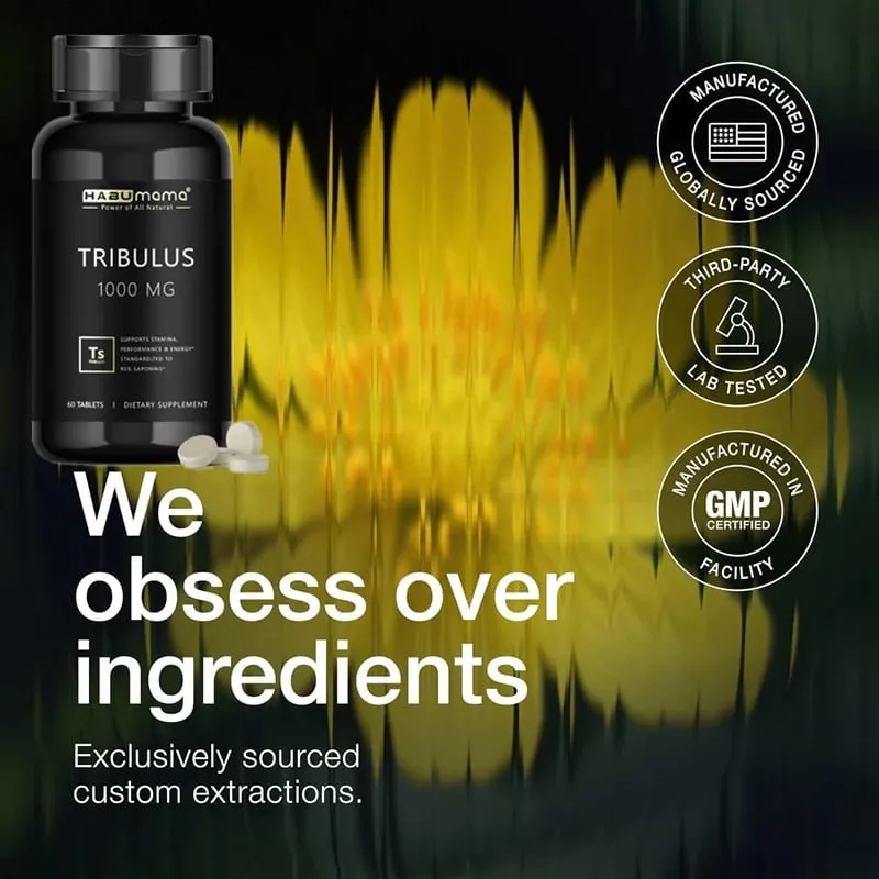 Tribulus Terrestris 1000mg Extract Powder 60 Tablets- Male Enhancing Supplement Stamina & Fast Acting Performance — image 5