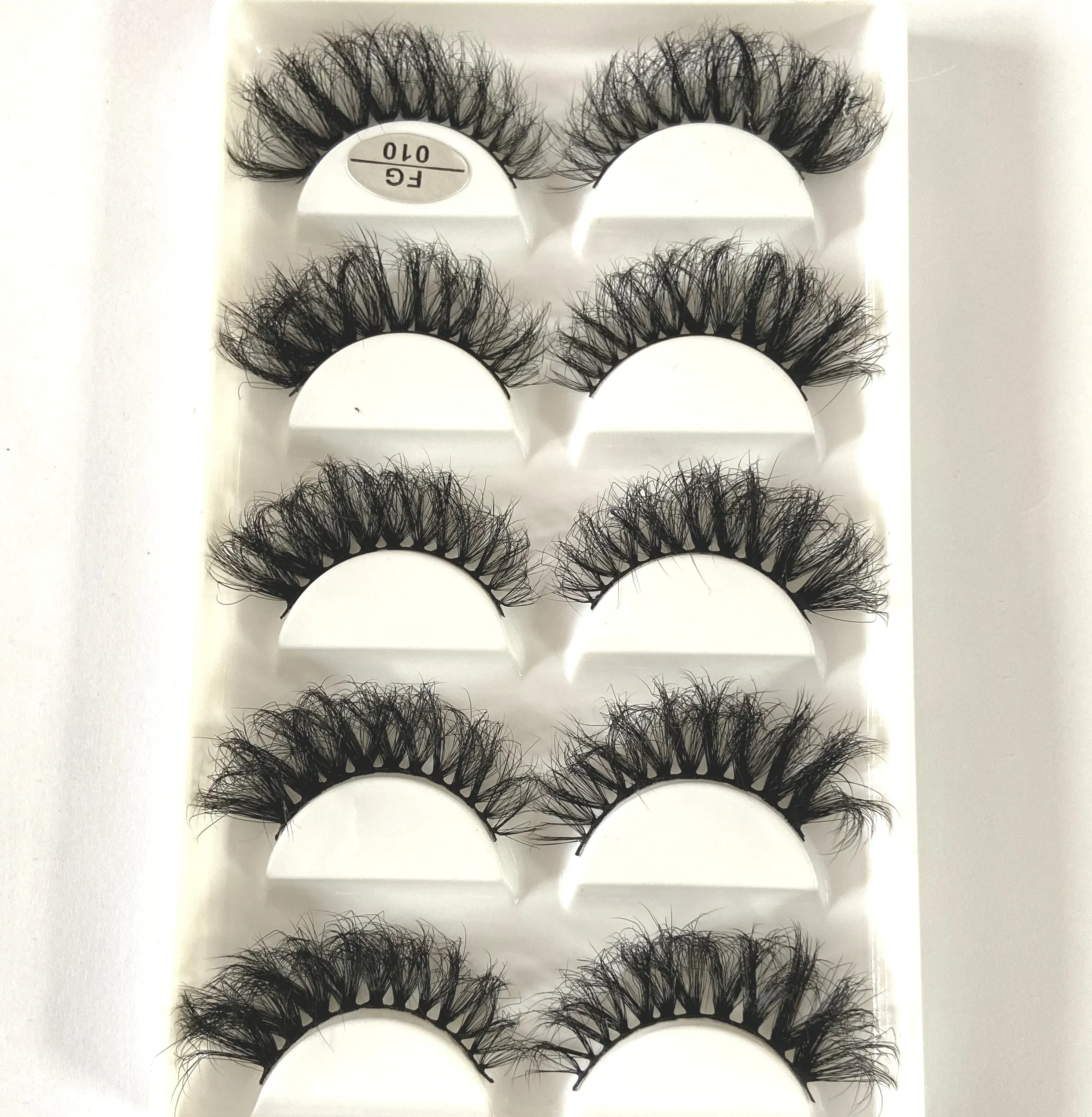5Pairs Handmade Mink Lashes Short False Eyelashes Dense Natural Long Messy Eye Lashes Reusable Stage Makeup Eyelashes — image 7
