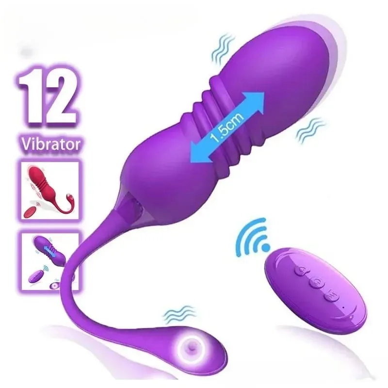 2026 Retractable Vibration Vibrating Egg Wireless Remote Control Female Adult Sex Toys Female Masturbator Products — image 2