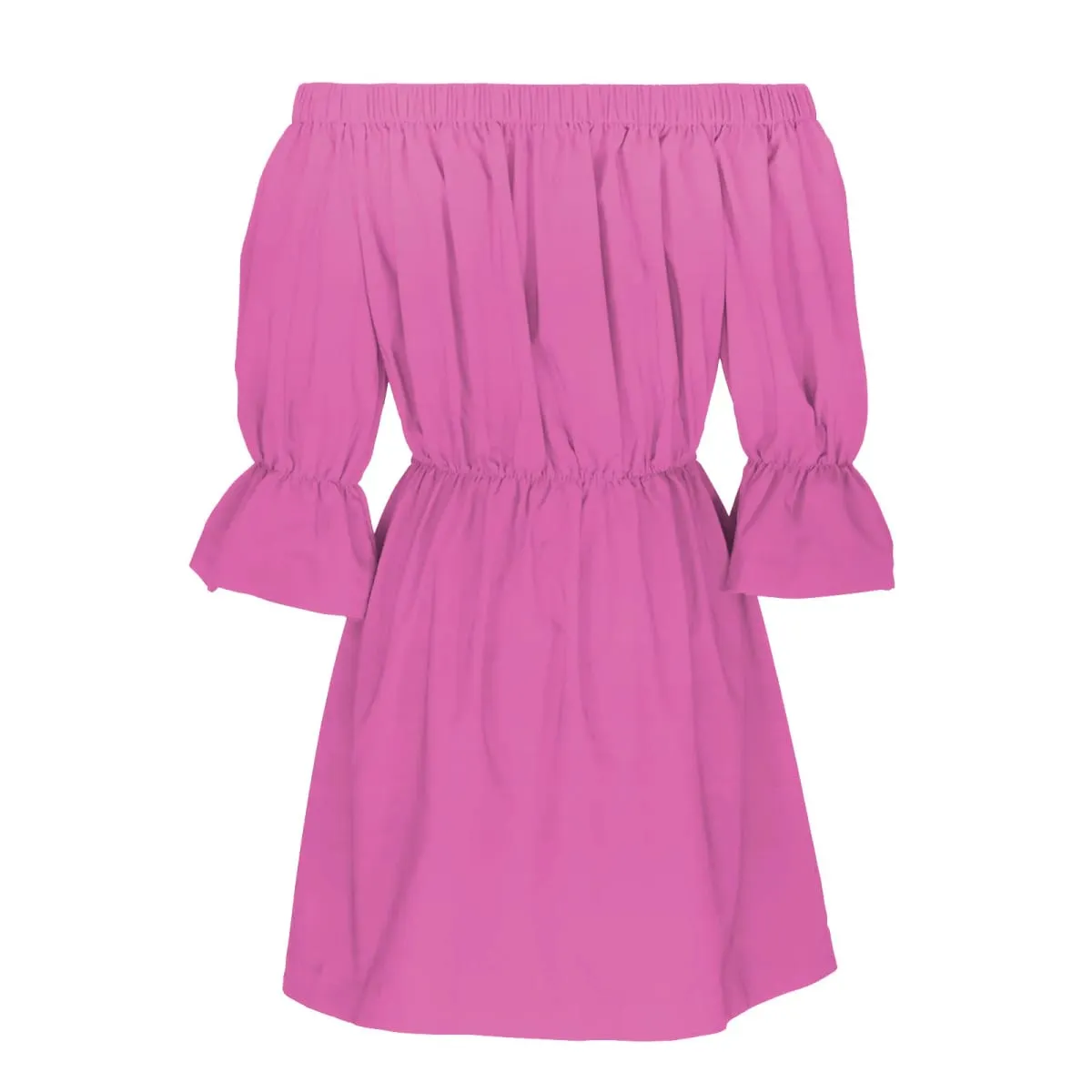 Sexy Off Shoulder Tunic Dress Women Solid Color Flare Sleeve Elastic Waisted Short Dresses Streetwear Midi Dress Ropa De Mujer