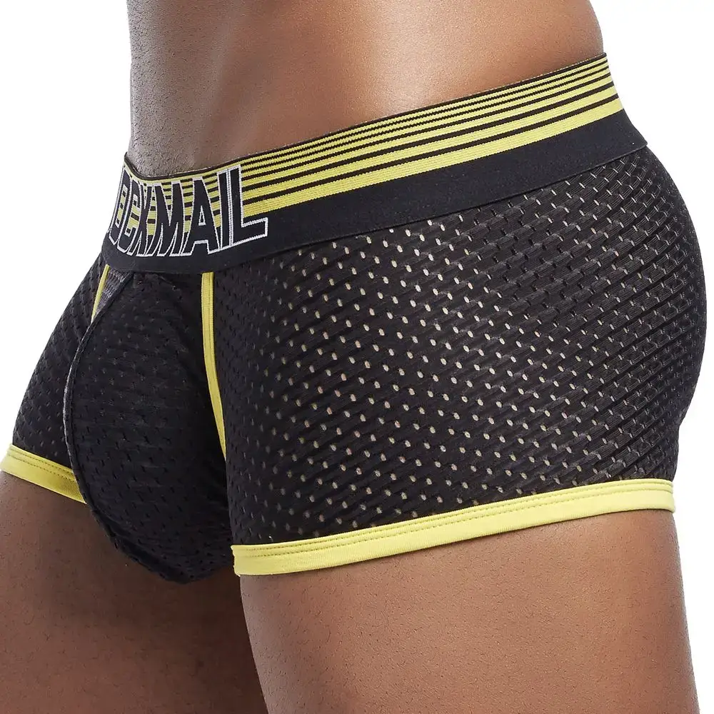 4PCS/Lot Boxer Men Mesh Breathable Boxershorts Men Underwear Shorts Panties Men Cuecas Boxer Underpants Calzoncillos 3256808053328844 — image 9