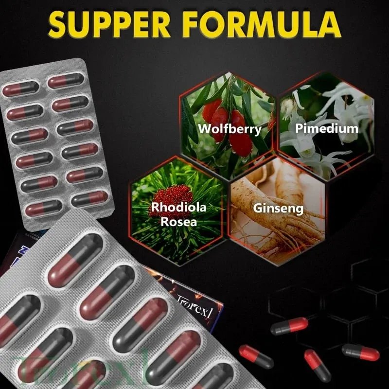 Epimedium Capsule 100% Pure Non-GMo Supports Reproductive Health Natural Energizer — image 4