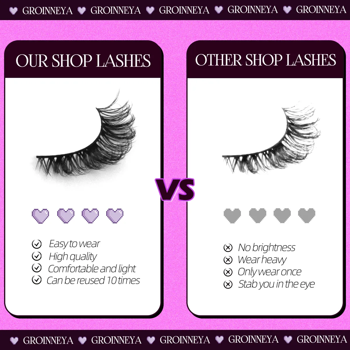 Cat Eye Lashes Look Natural Soft Faux Mink Eyelashes Long Winged End Eye Elongated Eye Tail Eyelashes Extension Makeup — image 7