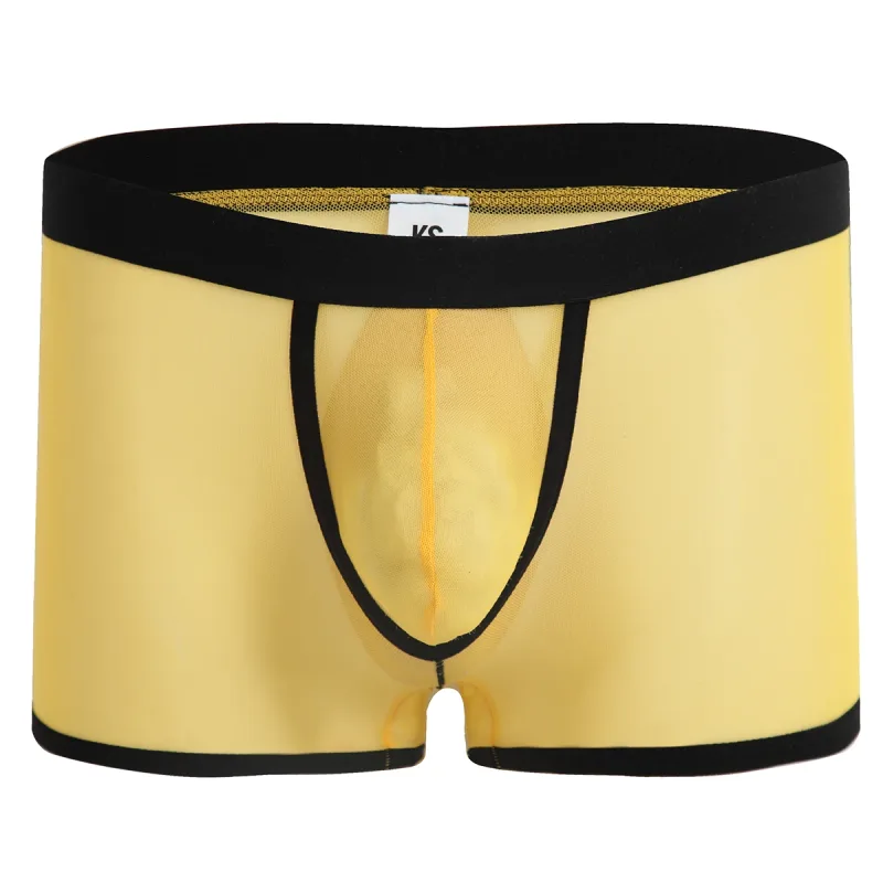 Men's Panties Mesh Breathable Thin Male Boxershorts Underpants Boxers Man Sexy Underwear Lingerie
