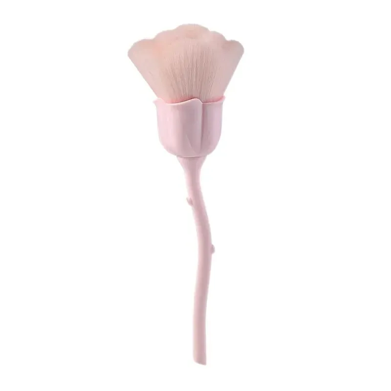 Rose Flower Nail Art Brush Remove Nail Dust Brushes High Quality Acrylic UV Gel Polish Powder Cleaning Tool Beauty Makeup Brush — image 8
