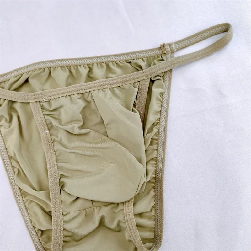 Solid Color Briefs Men Underwear Ultra Thin U Pouch Panties Low Waist Seamless Quick Dry Briefs for Daily Wear — image 11