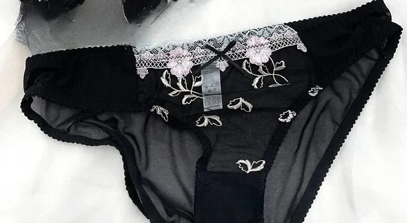Embroidery Lace Push-Up Bra Set Full Bust Petite Adjustable Lift Support Anti-Sagging Breathable Sexy Lingerie for Women